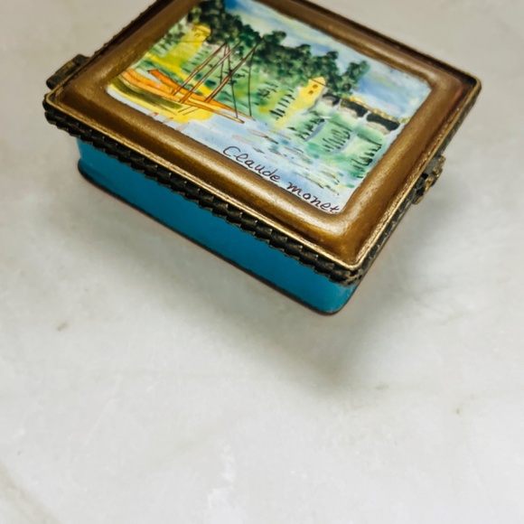 Claude Monet Trinket Box. Vintage painting trinket box. Artwork Trinket box. - Picture 2 of 8
